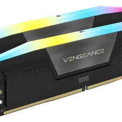 CORSAIR PC-Arbeitsspeicher "VENGEANCE RGB DDR5 Memory", schwarz, 2 x 16 GB, Arbeitsspeicher, Kundenspezifische Leistungs-PCB