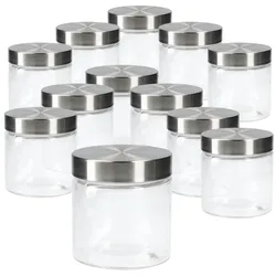 12er Set Bera Vorratsglas 0.8L