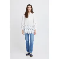 Pulz Jeans Tunika PZKARLA Tunic 50207839 Leichte Tunika mit Lochmuster in Weiß | Gr.: S