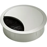 Hettich Kabeldurchlass mit Bürste, Ø 60 mm, Metall, Alu-Finish