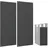 Outsunny Kaminholzregal 148 x 62 cm Kunststoff schwarz
