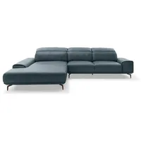 Musterring Ecksofa MR 2490 Leder Blau Blue 207 x 342 cm