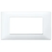 Vimar 14654.01 Plana Abdeckrahmen 4 Module, Technopolymer, weiß