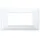 Vimar 14654.01 Plana Abdeckrahmen 4 Module, Technopolymer, weiß