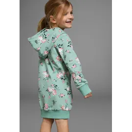 Kidsworld Sweatkleid in mint-bedruckt | Gr.: 92/98