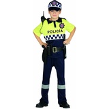 Fiestas GUiRCA Polizei Kostüm Kinder - Mädchen u. Jungen Polizei Kostüm inkl. Polizei Uniform, Polizeimütze Kinder - Alter 5-6 J.- Kostüm Polizei Kinder für Karneval, Fasching Kostüm Kinder Junge