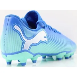 Puma Future 7 Play FG/AG Fußballschuhe Kinder 01 hyperlink blue/mint/white 38