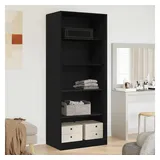 vidaXL Kleiderschrank 80 x 200 x 50 cm Schwarz