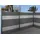 MCW Windschutz 180 x 100 cm Anthrazit WPC 4 St.