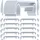 CLP Kunststoff-Verbinder für Stühle 10er Set 10 x 2,5 x 2,5 cm