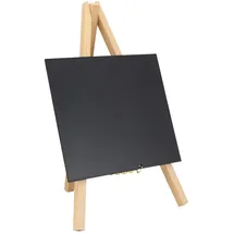 Securit Mini Staffelei Kreidetafel mit lackiertem Holz inklusive 1. Kreidestift Buche