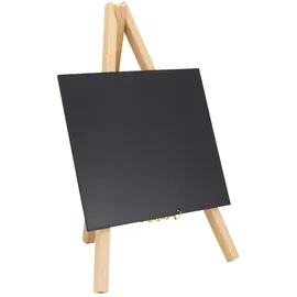 Securit Mini Staffelei Kreidetafel mit lackiertem Holz inklusive 1. Kreidestift Buche