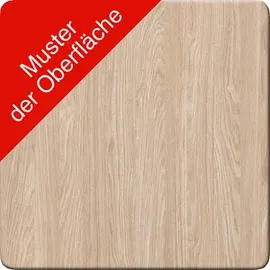 MÖBELPARTNER Schreibtisch 1500 Eiche hell / Grau