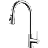 IBERGRIF M22137 Wasserhahn Ausziehbar Edelstahl Grau