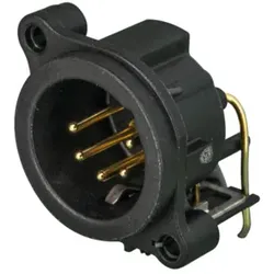 Neutrik NC5MAH, XLR, Schwarz, Messing, Messing, Polyamid, Messing, IP40, 1,5 V