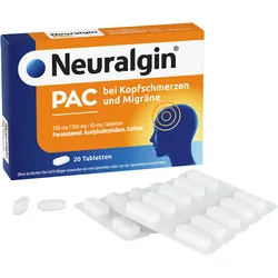 Neuralgin PAC Tabletten bei Kopfschmerzen und Migräne