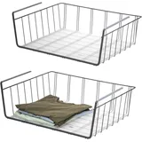 eluno Schrankkörbe, Grau, Metall, 61x20x45.5 cm, Wohnzimmer, ,