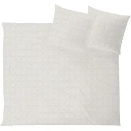 Hefel Opulence Kariert Beige 135 x 200 cm + 40 x 80 cm