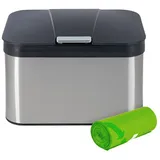 Onvaya Biomülleimer 4,3 l Silber