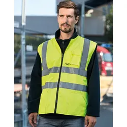 Korntex Hi-Vis Reversible Safety Bodywarmer Ural 2-in-1 - signal yellow - L