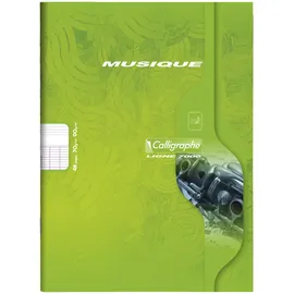 Calligraphe 563C - Packung mit 20 Notenheften Calligraphe für Musikunterricht geheftet, 17 x 22 cm, 24 Blatt, 70 g, farbig sortiert, 1 Pack