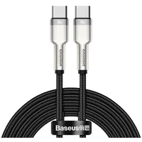 Baseus Cafule Metal Serie, Lade- & Data Übertragungskabel, schwarz, 2m, 100W, USB Type C & USB Type C