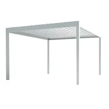 teico group Pergola 3 x 3 m inkl. LED Licht Weiß