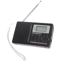 Hemobllo Tragbare Radios Digitales Radio Schwarzes Mini-Radio Transistorradio Tragbares Radio Tragbares Radio Tuning-Geschenk All-Band-Radio