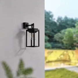 LUCANDE Außenwandleuchte Aluminium 43,0 cm 1 x E27 schwarz