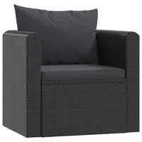 vidaXL Lougesessel schwarz 46555