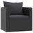 vidaXL Lougesessel schwarz 46555