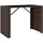vidaXL Bartisch mit Glasplatte 145 x 80 x 110 cm Braun