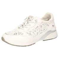 Mustang Damen 1358-319 Schnuerhalbschuh, Weiss, 40 EU