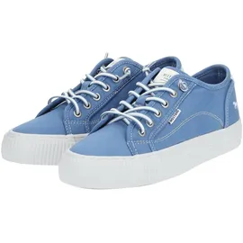 Mustang SHOES "Mustang Shoes Sneaker Lederimitat/Textil", Damen, Canvas Sneaker blau, 39 EU