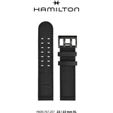 Hamilton - Khaki Aviation Band-set Leder Schwarz-22/22-xl H690.767.207