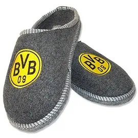Dortmund Borussia Dortmund Filzpantoffeln grau Gr. 44-45