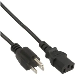 InLine® Netzkabel, Netzstecker Japan auf Kaltgerätestecker C13, 1,8m