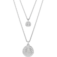 Swarovski Meteora Kette mit Anhänger Weiß / Silber