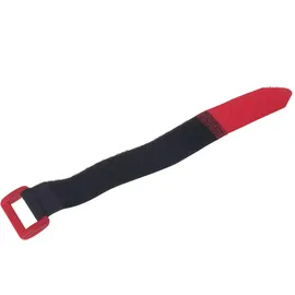 FASTECH® F101-25-195-5 Klettband mit Gurt Haft- und Flauschteil (L x B) 195 mm x 25 mm Schwarz, Rot