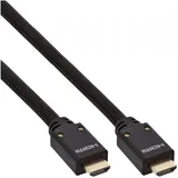 InLine HDMI-Kabel 15 m schwarz/gold