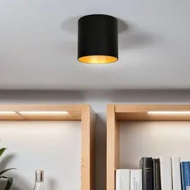 Licht-Erlebnisse Deckenlampe in Schwarz Gold GU10 Decke, Modern Deckenleuchte