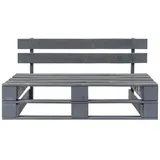 vidaXL Gartenbank 25 x 55 x 25 cm Grau