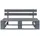 vidaXL Gartenbank 25 x 55 x 25 cm Grau