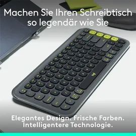 Logitech POP Icon Keys DE Grafit / Grün