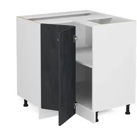 Vicco Eckunterschrank R-Line 75,6 x 46 x 81,6 cm Schwarz Weiß