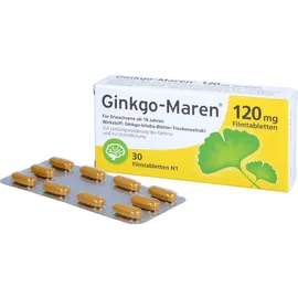 Hermes Arzneimittel GINKGO-MAREN 120 mg Filmtabletten 30 St