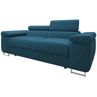 Mirjan24 Sofa, Blau, Textil, 2-Sitzer, Rechteckig, 198x90x102 cm, Wohnzimmer, Sofas & Couches, Sofas