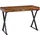 KADIMA DESIGN Schreibtisch 120x55x78 Sheesham Massivholz / Metall Schwarz, in Dunkelbraun-Schwarz Gr.: onesize