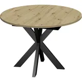 Mäusbacher Ausziehtisch 110 x 76 x 110 cm schwarz