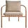Brafab Bendt Gartensessel mit Kissen Peach Beige